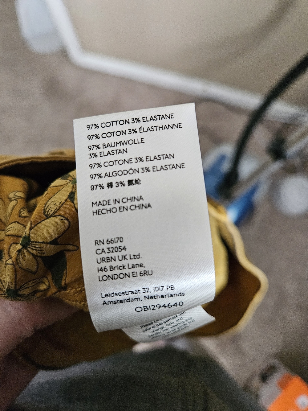 Pilcro Mustard Corduroy Button-Front Pants - Picture 10 of 10